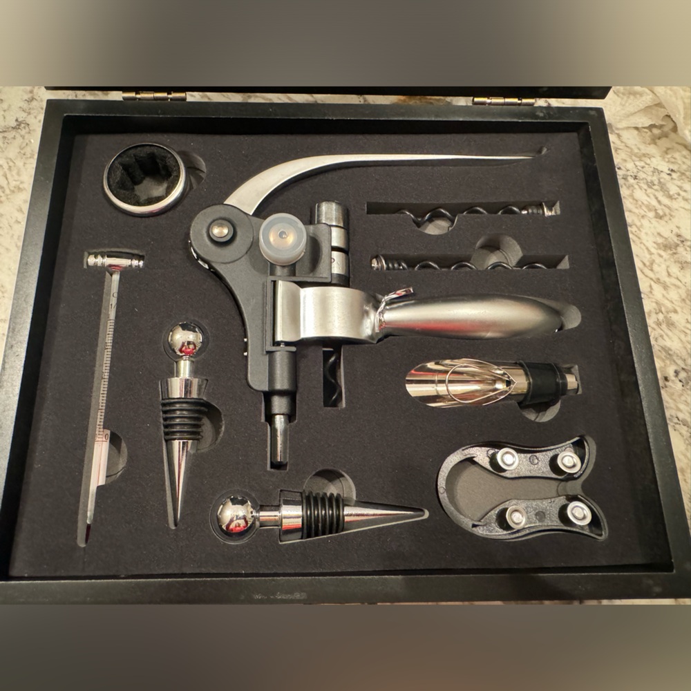 Hotel Inspired Wine Accessory Sets | 9-Piece Wine Gift Set. Valentines Day!